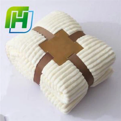 Цреам Стрипе Фланнел Флееце покривач