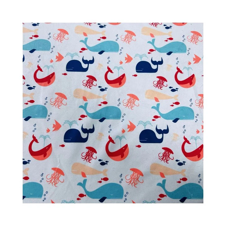 Customized Design Cartoon Print Fabric Minky Fabric Sofa Fabric